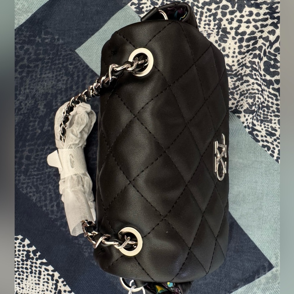 CXL by Christian Lacroix Quilted Valo Chain Shoulder Bag Black NWT - Picture 4 of 8